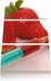 Erdbeeren mit Lebensmittelfarbe Leinwandbild 3 Teilig