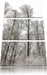verschneiter Wald Leinwandbild 3 Teilig