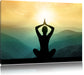 Yoga und Meditation Leinwandbild