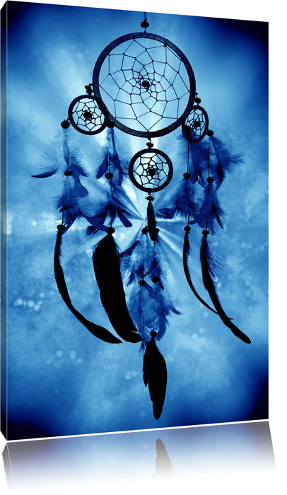 Pixxprint Indianischer Traumfänger, Leinwandbild