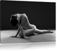 Schöne sexy Frau macht Yoga Leinwandbild