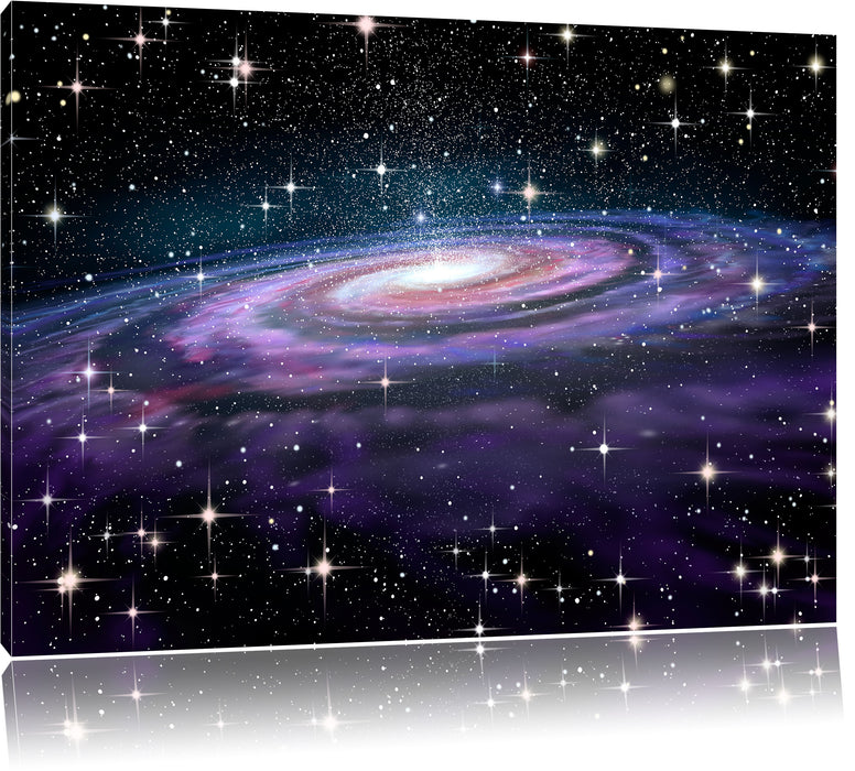 Spiralgalaxie im Weltall Leinwandbild