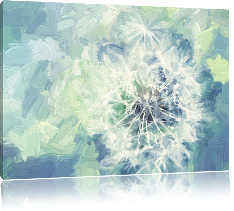 Pixxprint Löwenzahn Nahaufnahme, Leinwandbild