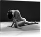 sexy Frau macht Yoga Leinwandbild