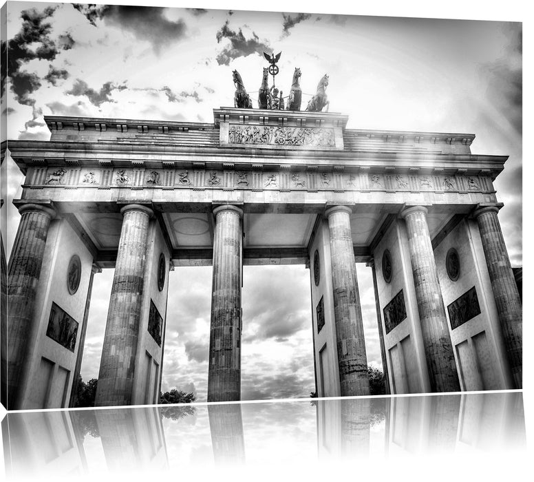 Pixxprint Brandenburger Tor Berlin, Leinwandbild