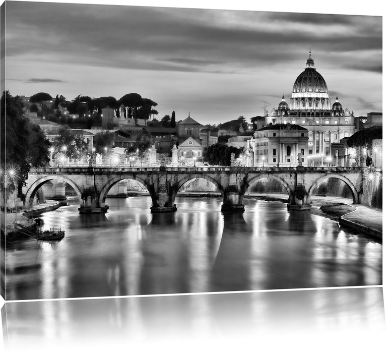 Pixxprint Vatikan Petersplatz, Leinwandbild