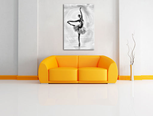 Ballerina Leinwandbild über Sofa