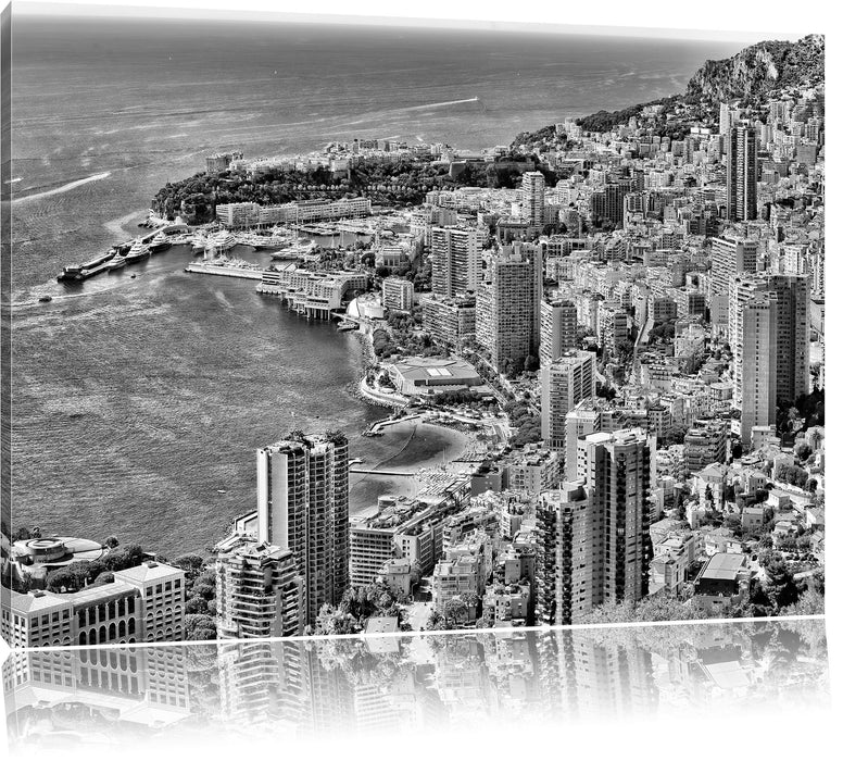 Blick auf das Monte Carlo Leinwandbild
