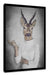 Hirschkopf Menschenkörper im Pullover B&W Detail Leinwanbild Rechteckig