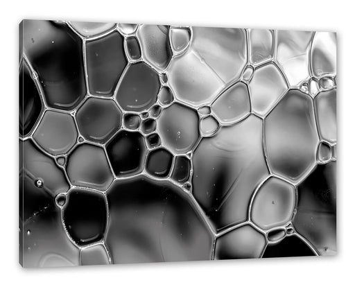 Makroaufnahme Wasserblasen, Monochrome Leinwanbild Rechteckig