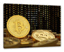 Bitcoin BTC Kryptowährung  Leinwandbild Rechteckig