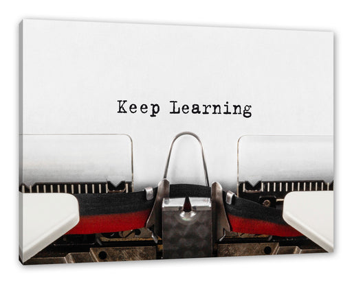Keep lerning! Motivaton Leinwandbild Rechteckig