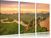 Chinesische Mauer Leinwandbild 3 Teilig