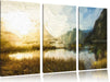 Milford Sound Neuseeland Kunst Leinwandbild 3 Teilig