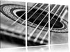 Gitarrensaiten and Music Leinwandbild 3 Teilig