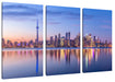 Skyline Toronto in der Abenddämmerung Leinwanbild 3Teilig