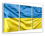 Ukraine Flagge Leinwandbild 3Teilig