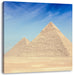 Beeindruckende Pyramiden von Gizeh Leinwandbild Quadratisch