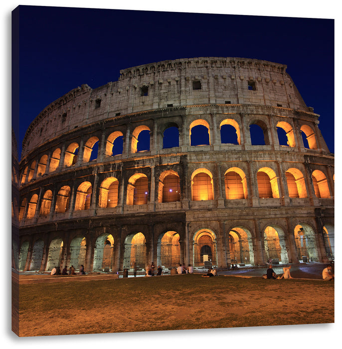 Colosseum in Rom Leinwandbild Quadratisch