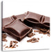 Leckere Tafel Schokolade Leinwandbild Quadratisch