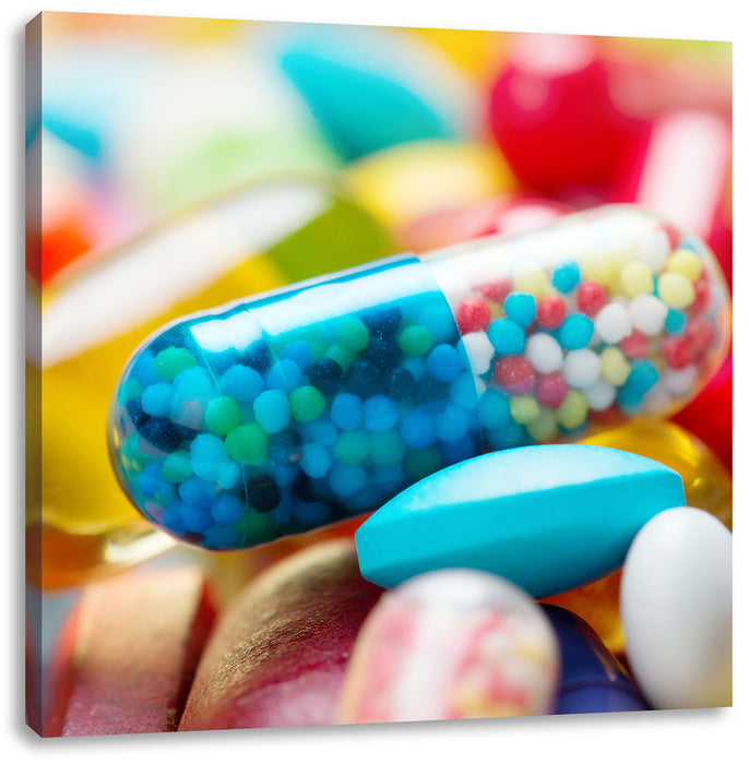 Pillen und Tabletten Leinwandbild Quadratisch