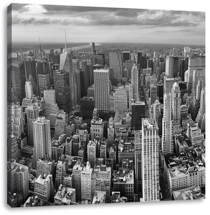 New York Skyline Leinwandbild Quadratisch