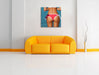 Sexy Po Leinwandbild Quadratisch über Sofa