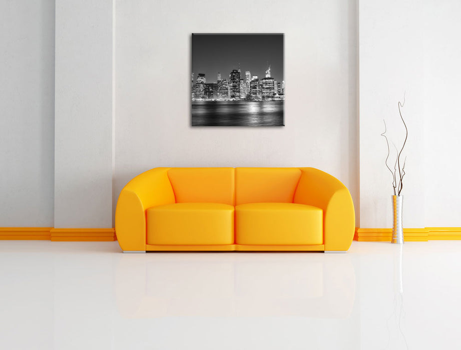 New York City Leinwandbild Quadratisch über Sofa