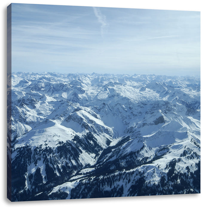 Alpen Leinwandbild Quadratisch