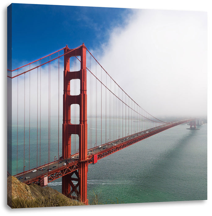 Golden Gate Bridge San Francisco Leinwandbild Quadratisch