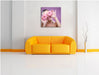Lustige Donuts Leinwandbild Quadratisch über Sofa