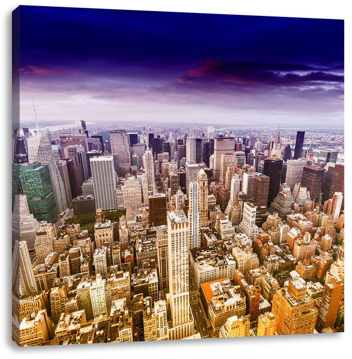 Skyline New York Leinwandbild Quadratisch