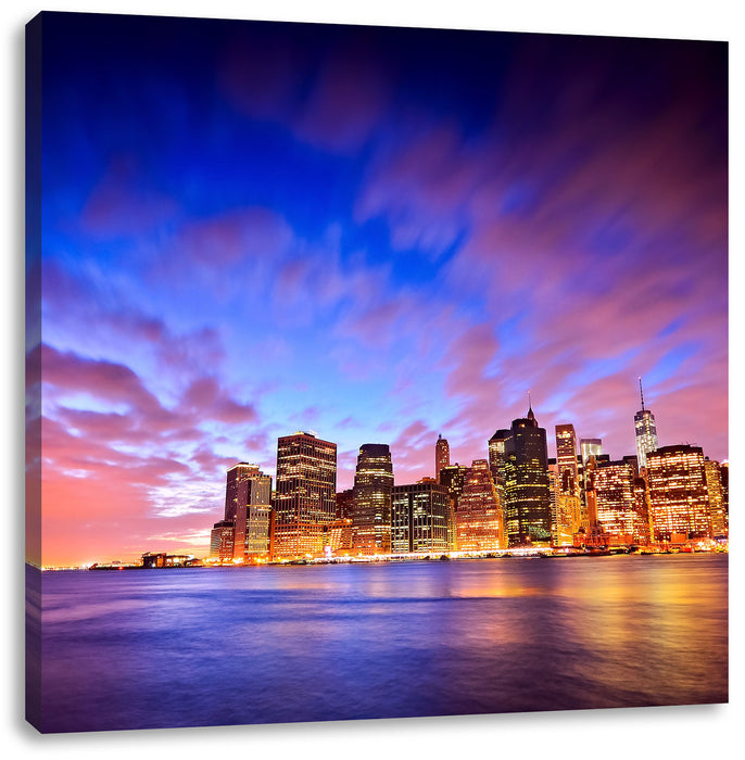 Skyline New York Leinwandbild Quadratisch