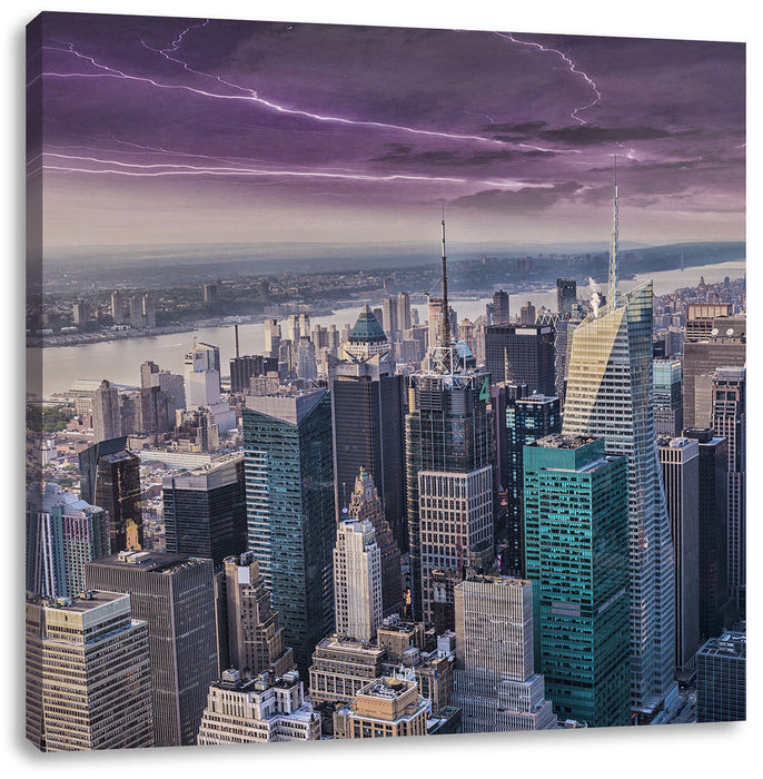 Skyline New York Leinwandbild Quadratisch