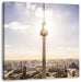 Großstadt Fernsehturm Berlin City Leinwandbild Quadratisch