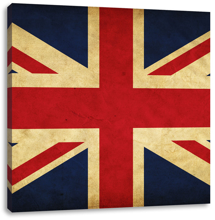 Großbritannien Flagge Leinwandbild Quadratisch