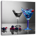 Blauer leckerer Cocktail Leinwandbild Quadratisch