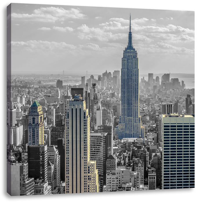 New Yorker Empire State Building Leinwandbild Quadratisch