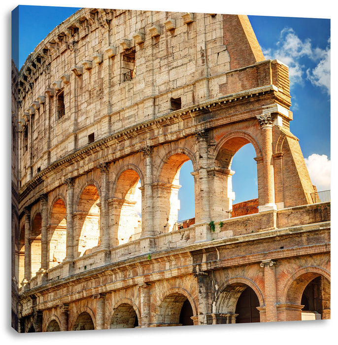Kolosseum in Rom Leinwandbild Quadratisch