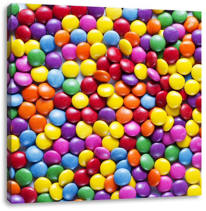 Sweet candies Leinwandbild Quadratisch