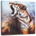Gemälde eines Tigers Leinwandbild Quadratisch