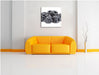 Frische Johannisbeeren Leinwandbild Quadratisch über Sofa