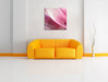 Tulpenbläter Leinwandbild Quadratisch über Sofa