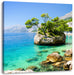 Dalmatia Strand in Kroatien Leinwandbild Quadratisch