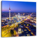 Berlin City Panorama Leinwandbild Quadratisch