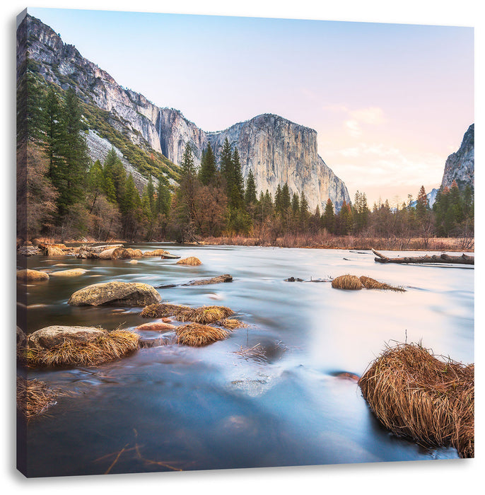 Yosemite National Park Leinwandbild Quadratisch
