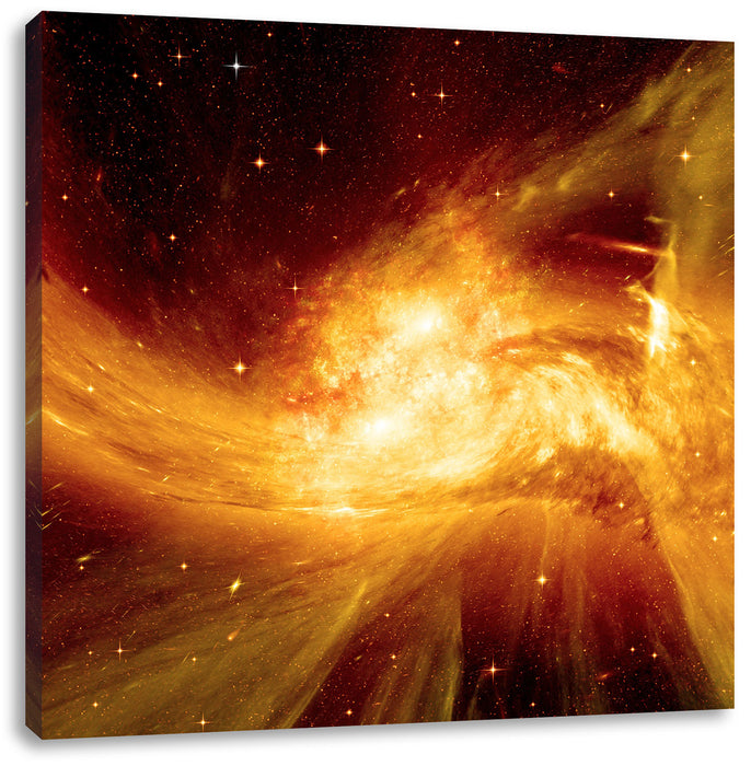 Sternenstaub Gasnebel Galaxie Leinwandbild Quadratisch