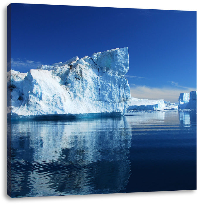 Eisberge Diskobucht Grönland Leinwandbild Quadratisch