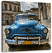 blaue Schönheit in Cuba Leinwandbild Quadratisch