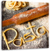 Frische Nudeln Pasta Italia Leinwandbild Quadratisch